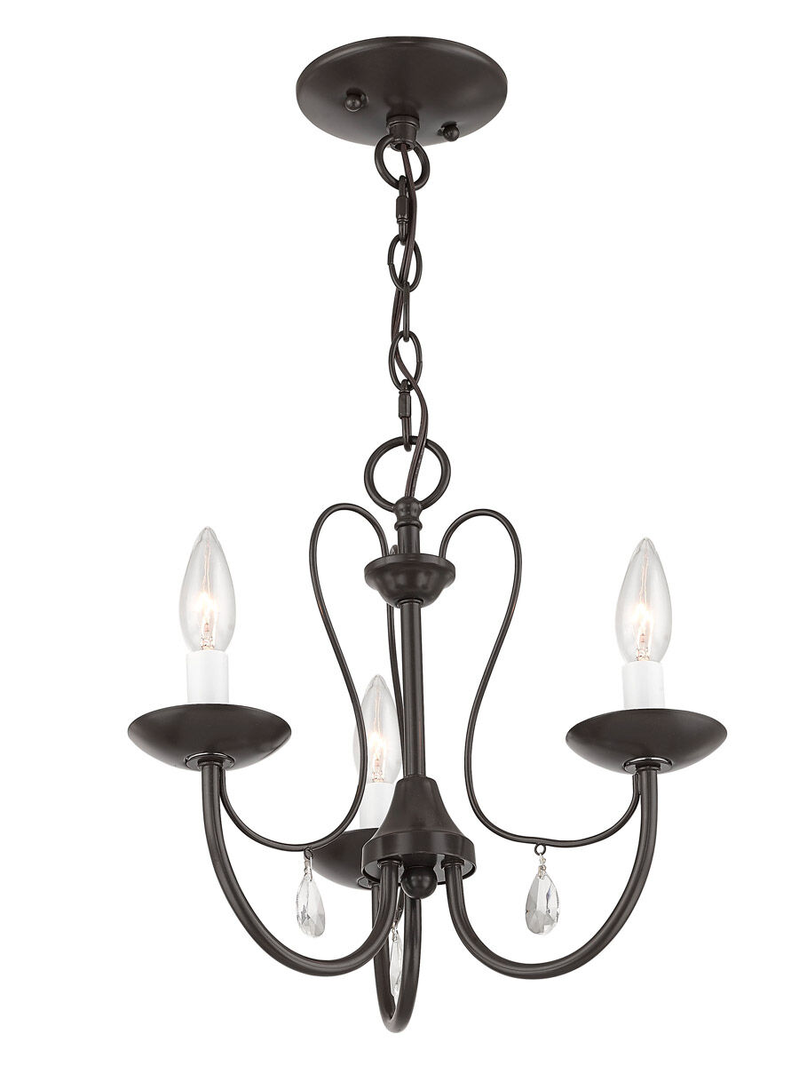 Mirabella 3 Light 15 inch English Bronze Chandelier Ceiling Light