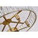Canada 5 Light 22 inch Gold Chandelier Ceiling Light