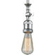 Franklin Restoration Bare Bulb 1 Light 4 inch Polished Chrome Mini Pendant Ceiling Light in Incandescent