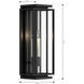Stratford 2 Light 23.5 inch Dark Matte Black Outdoor Wall Sconce
