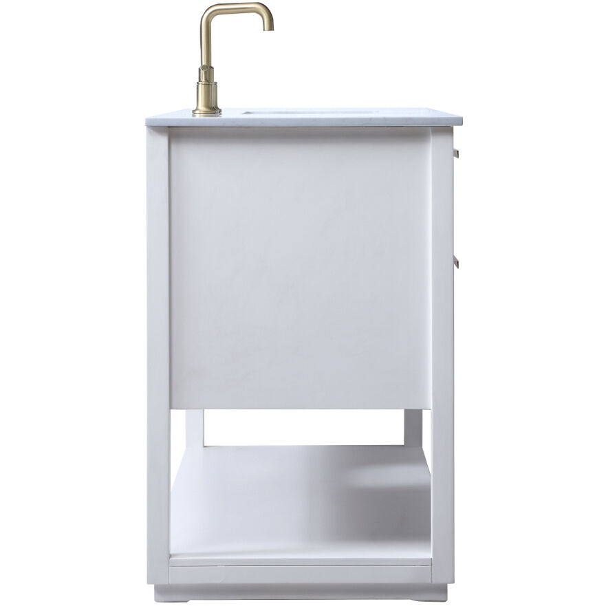 Larkin 54 X 22 X 34 inch White Vanity Sink Set