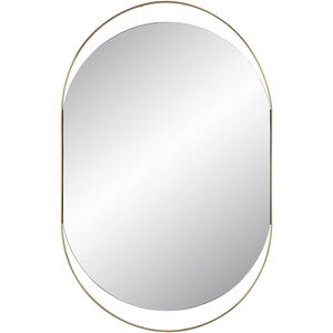 Ecru 40 X 26 inch Satin Brass Wall Mirror