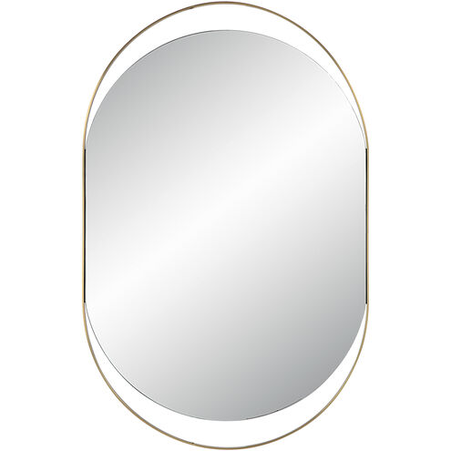 Ecru 40 X 26 inch Satin Brass Wall Mirror