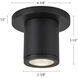 Nordic LED 4.38 inch White Exterior Ceiling
