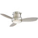 Concept II 44 inch Brushed Nickel with Silver Blades Ceiling Fan