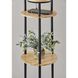 Trio 68.5 inch 40.00 watt Black with Natural Wood Floor Lamp Portable Light