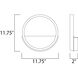 Hoopla LED 11.75 inch Black and Gold ADA Wall Sconce Wall Light