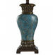 Signature 30 inch 60 watt Blue and Brown Table Lamp Portable Light