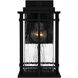 McAlister 1 Light 12 inch Earth Black Outdoor Wall Lantern