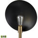 Addy 58 inch 9.00 watt Aged Brass with Black Floor Lamp Portable Light