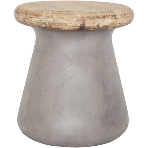 Earthstar 18 inch Grey Outdoor Stool