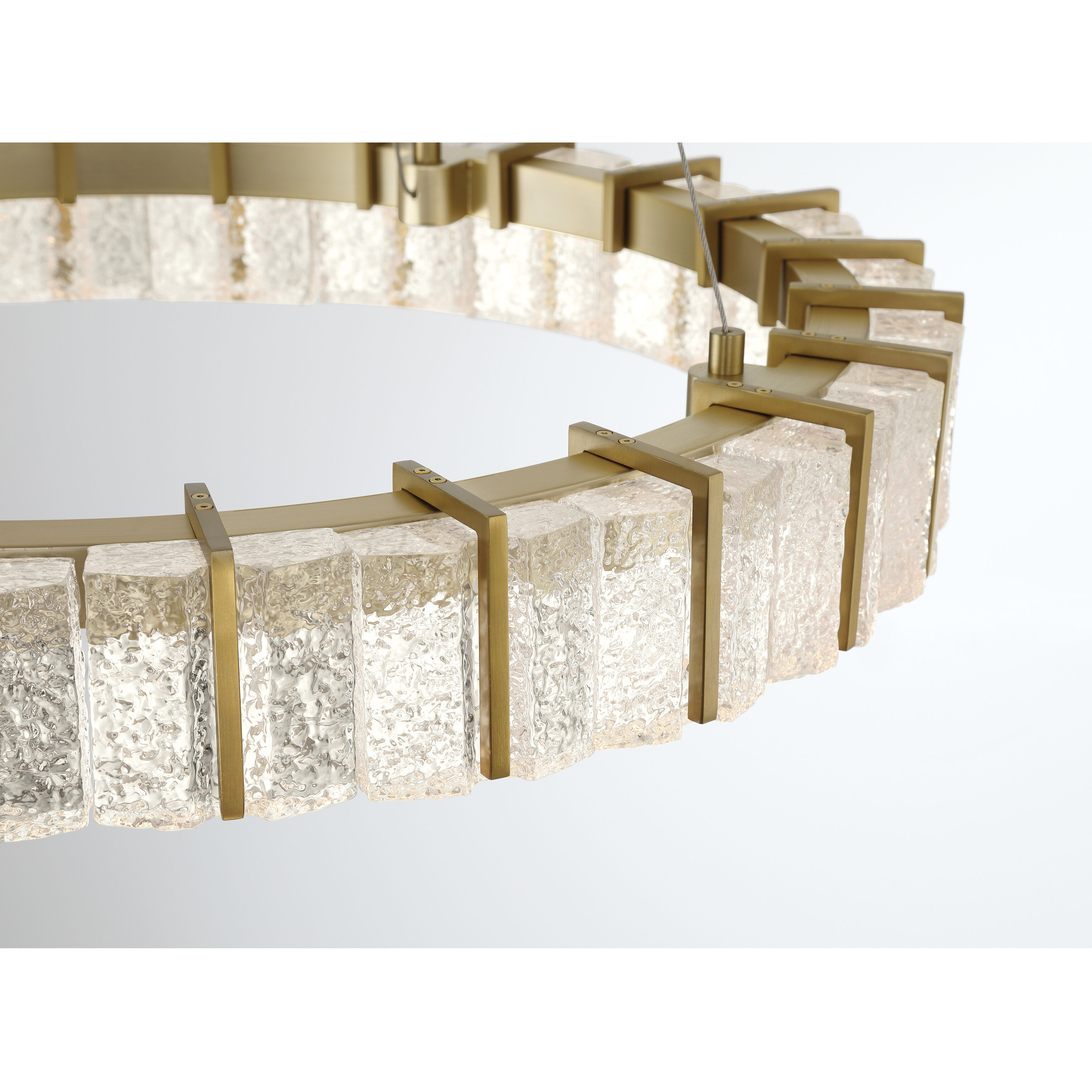 Sevryn LED 27.5 inch Soft Brass Ring Pendant Ceiling Light