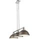 Yep Duncan Island Light Ceiling Light in Chrome, Rubbed Bronze