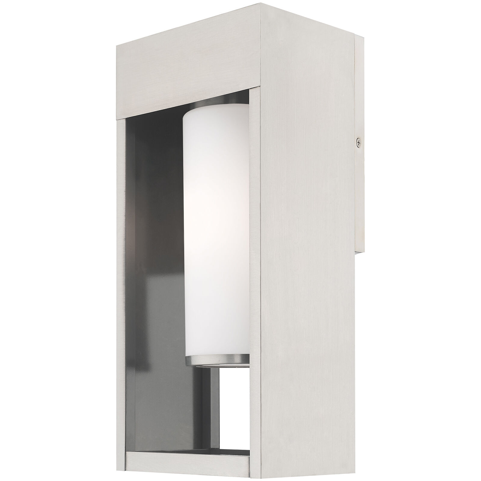 Bleecker 1 Light 17 inch Brushed Nickel Outdoor Wall Lantern