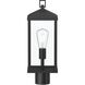 Cantley 1 Light 18.25 inch Matte Black Outdoor Post Mount Lantern Light