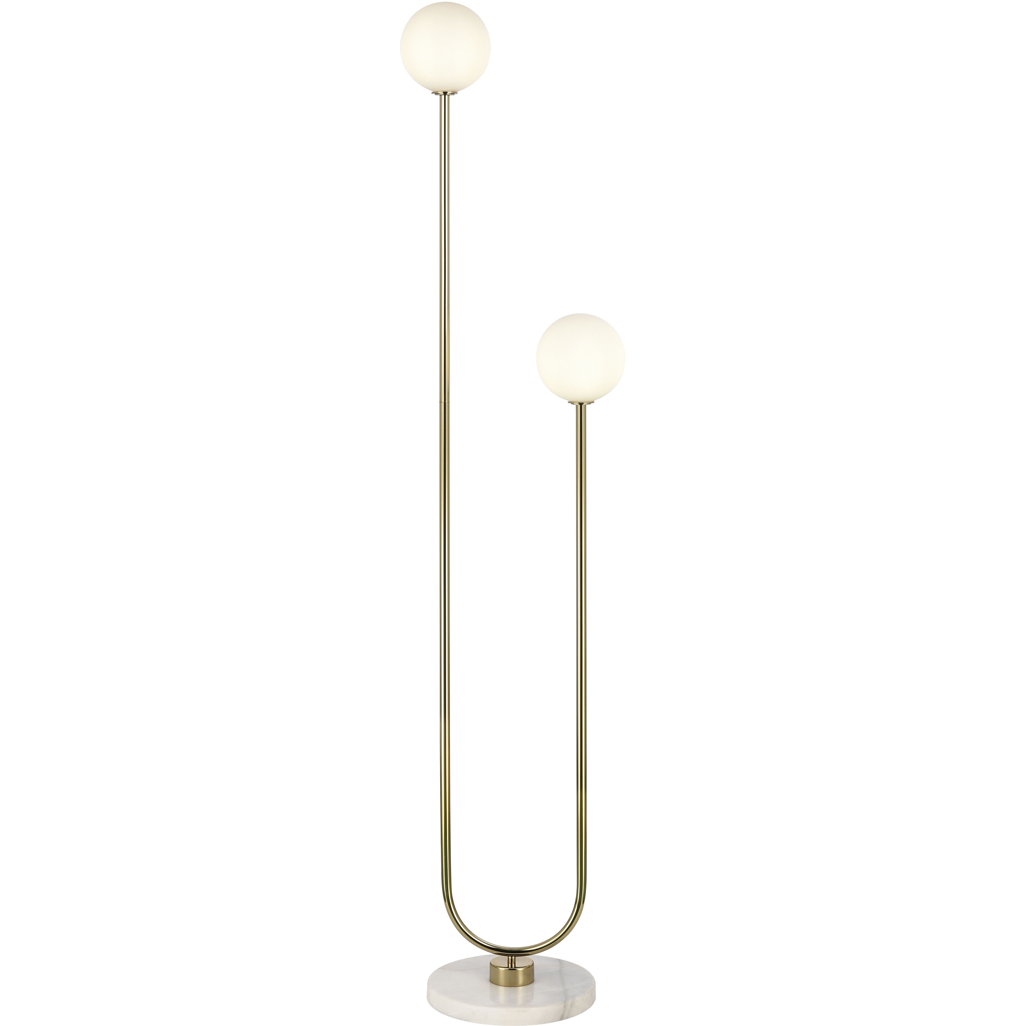 Ridgevale 60 inch 3 watt Satin Gold Floor Lamp Portable Light
