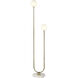 Ridgevale 60 inch 3 watt Satin Gold Floor Lamp Portable Light
