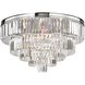Palacial 6 Light 31 inch Polished Chrome Chandelier Ceiling Light