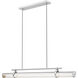 Benoit LED 56 inch Brushed Nickel Billiard Light Ceiling Light