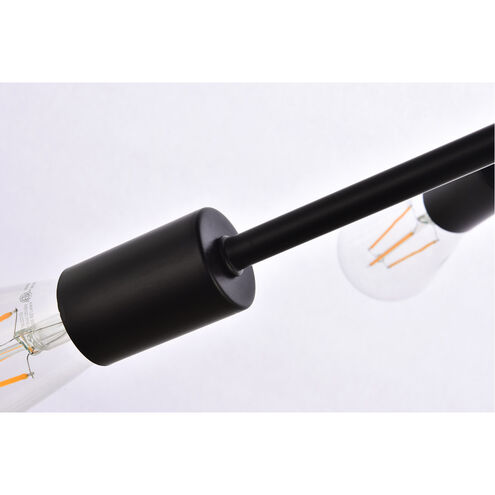 Lucca 6 Light 23 inch Black Pendant Ceiling Light