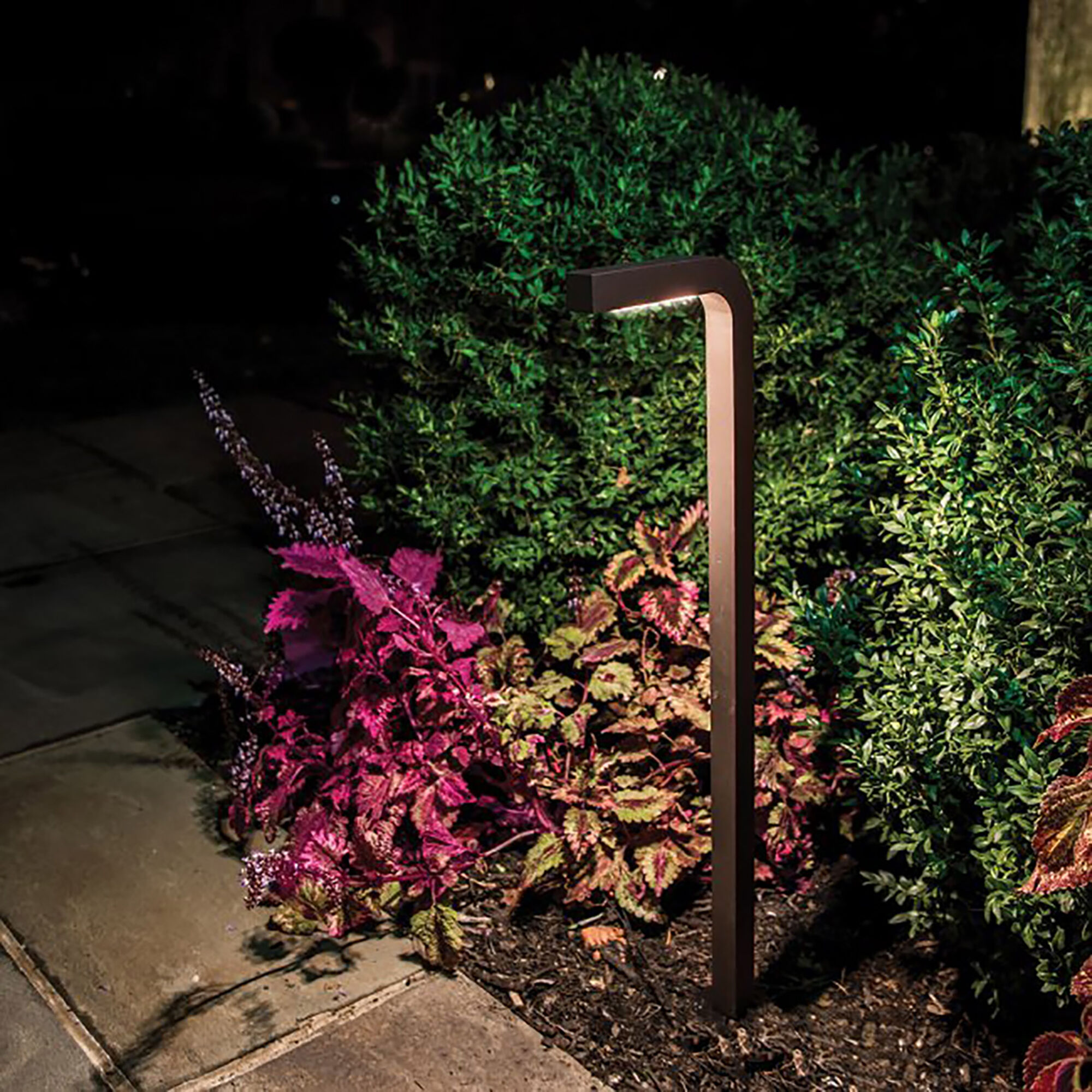 Balance 12 6.5 watt Black Path Lighting in 3000K, Path and Area Light, WAC Landscape