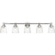 Catania 5 Light 42 inch Polished Chrome Vanity Wall Sconce Wall Light, Large
