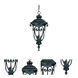 Naples 3 Light 11.25 inch Matte Black Exterior Hanging Lantern