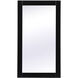 Aqua 32 X 18 inch Black Vanity Mirror
