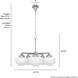 Saddle Creek 5 Light 24 inch Brushed Nickel Chandelier Ceiling Light