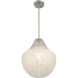 Pacific 1 Light 14 inch Brushed Nickel Pendant Ceiling Light