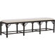 Chippendale Black and White/Cream Bench