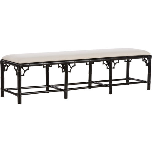 Chippendale Black and White/Cream Bench