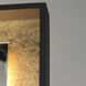 Floating 67 X 30 inch Gold Leaf and Black LED Mirror