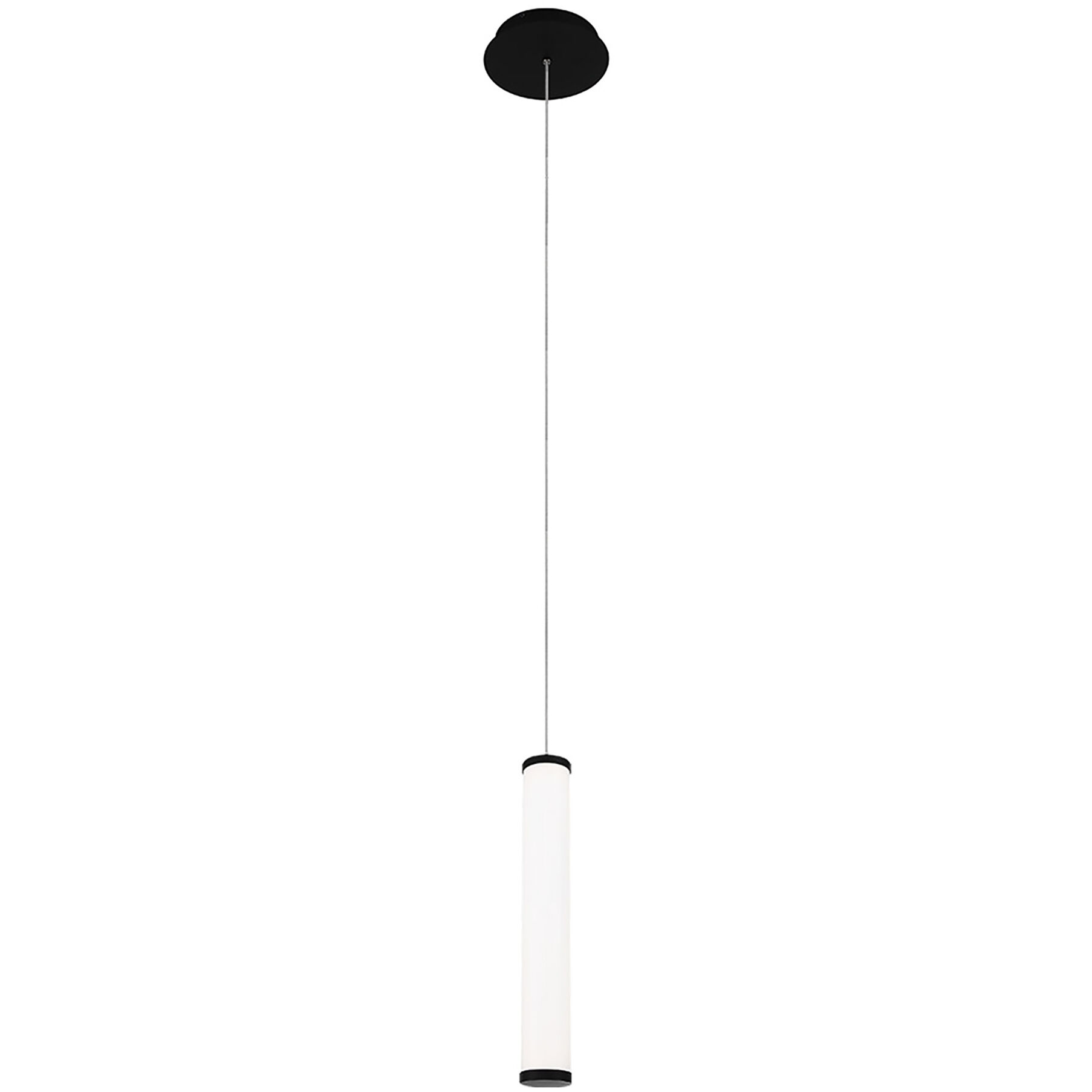 Flare LED 2.5 inch Black Mini-Pendant Ceiling Light, dweLED