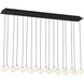 Sean Lavin Orbet LED 11.2 inch Nightshade Black Chandelier Ceiling Light in 277V