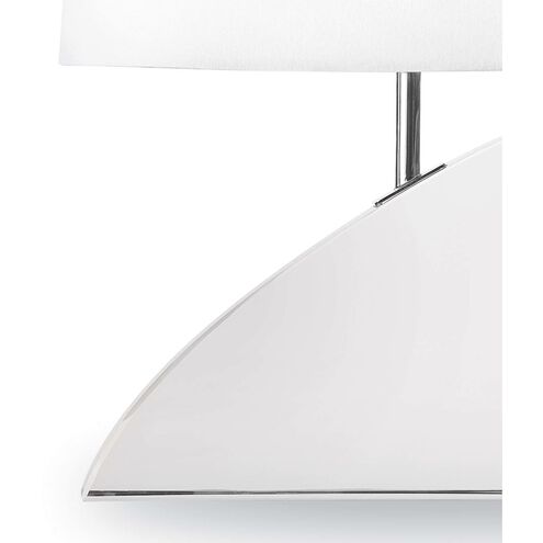 Fin 21 inch 60.00 watt Clear Table Lamp Portable Light