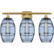 Ballston Vaz 3 Light 28 inch Satin Gold Bath Vanity Light Wall Light