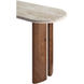 Abacus 39.37 X 17.72 inch Cream / Dark Brown / Beige Console Table