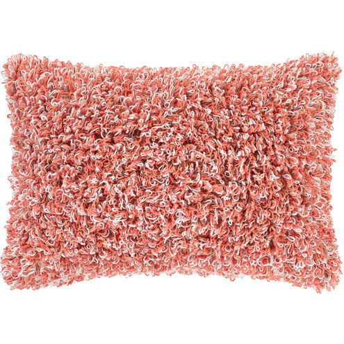 Merdo 22 X 14 inch Coral/White/Pale Pink Pillow Kit, Lumbar