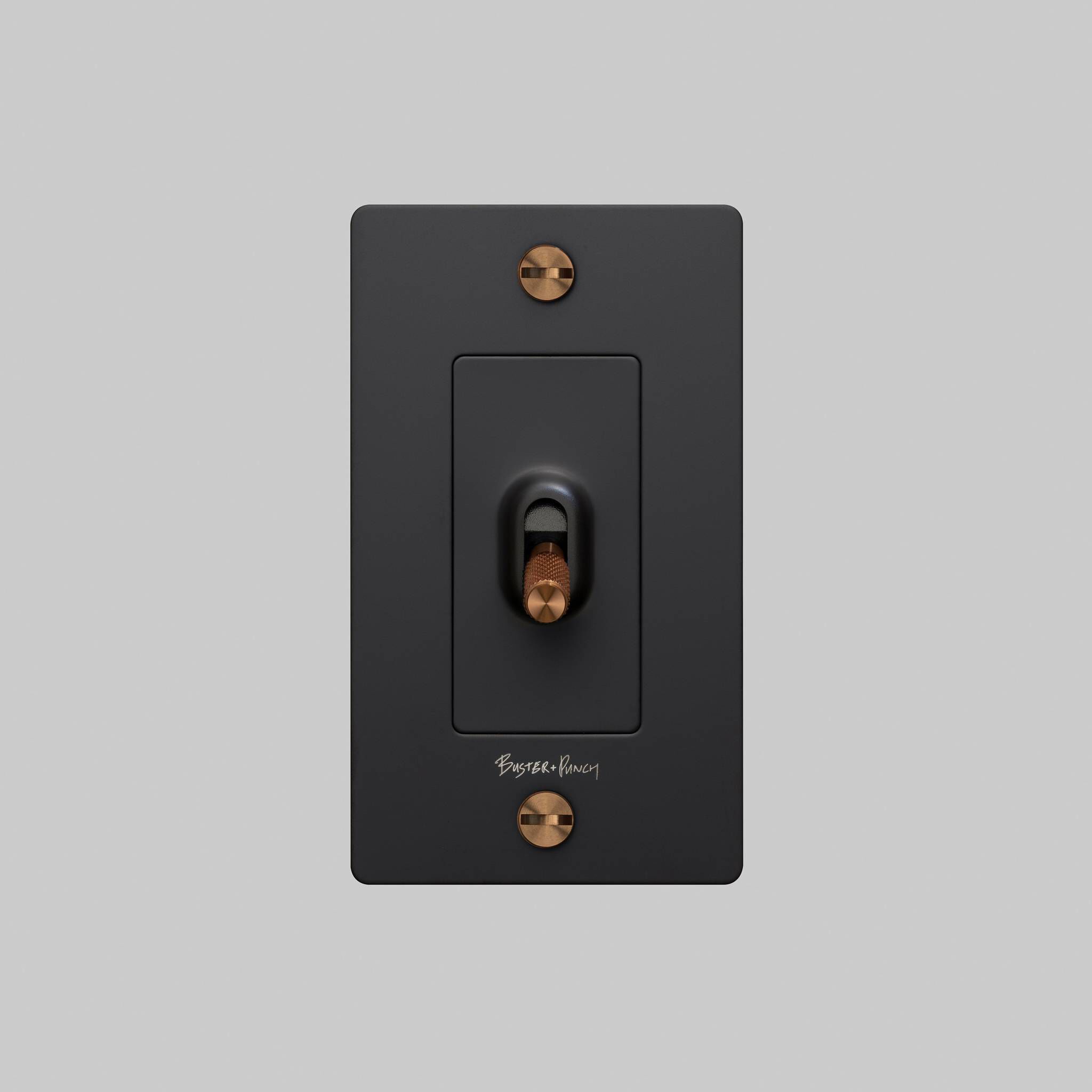 1G Toggle 120-277 Black / Warm Sunset Light Switch