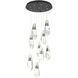 Luma 9 Light 20.5 inch Black Pendant Ceiling Light, Large