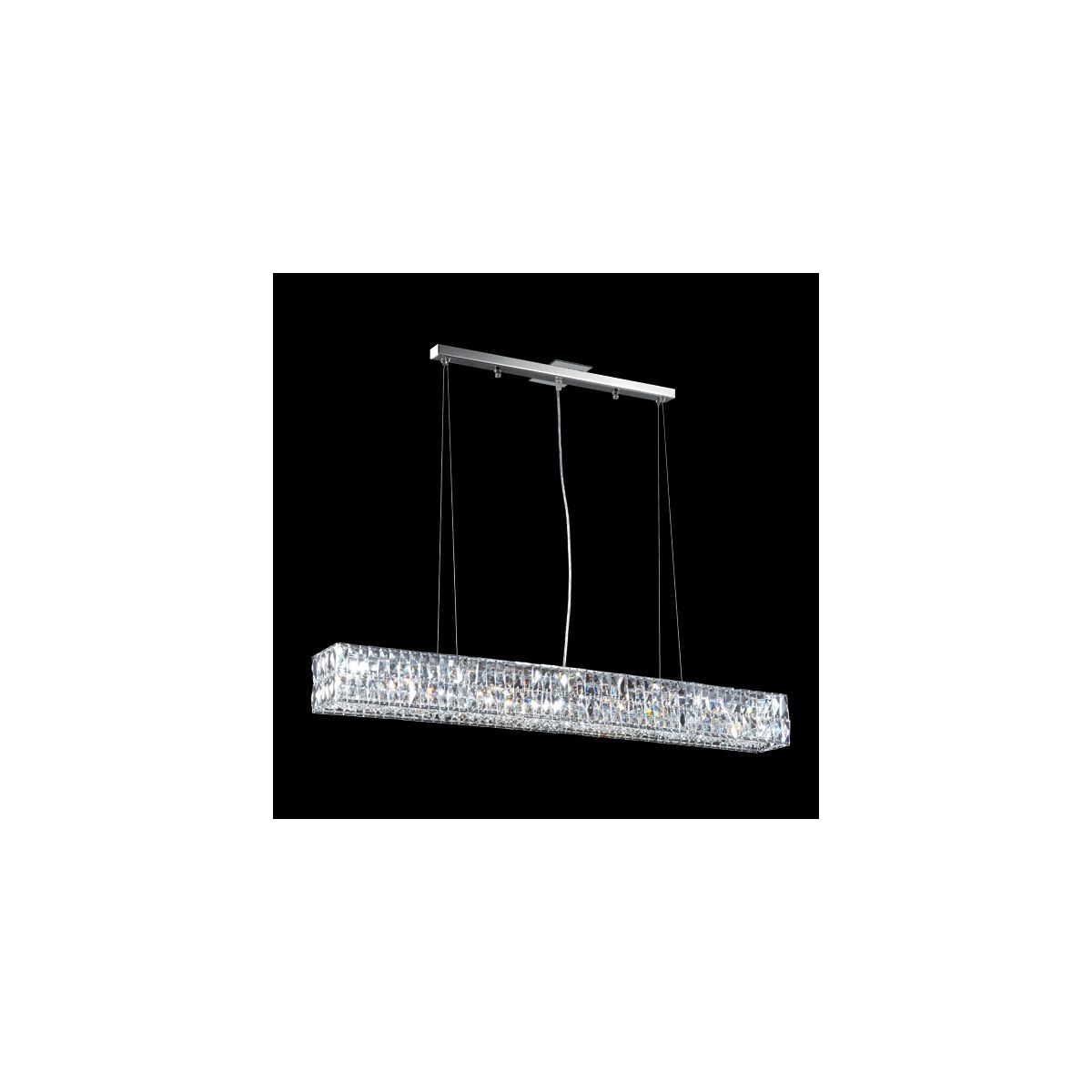 Contemporary 3 Light 5 inch Silver Crystal Chandelier Ceiling Light