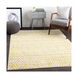 Jax 91 X 63 inch Mustard/Dark Brown/Light Gray Rugs, Polypropylene