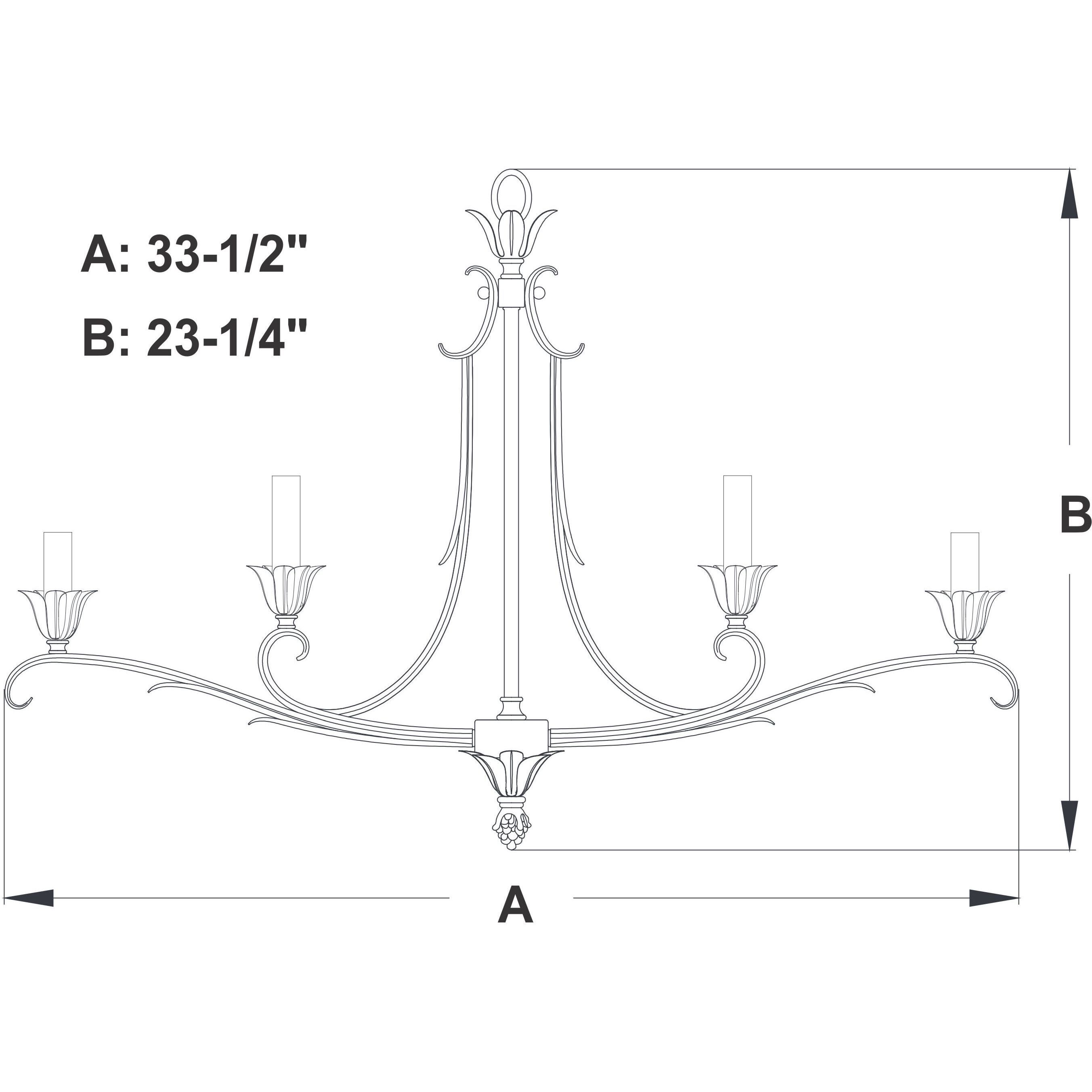 Austen LED 33.5 inch Silver Leaf Linear Chandelier Ceiling Light