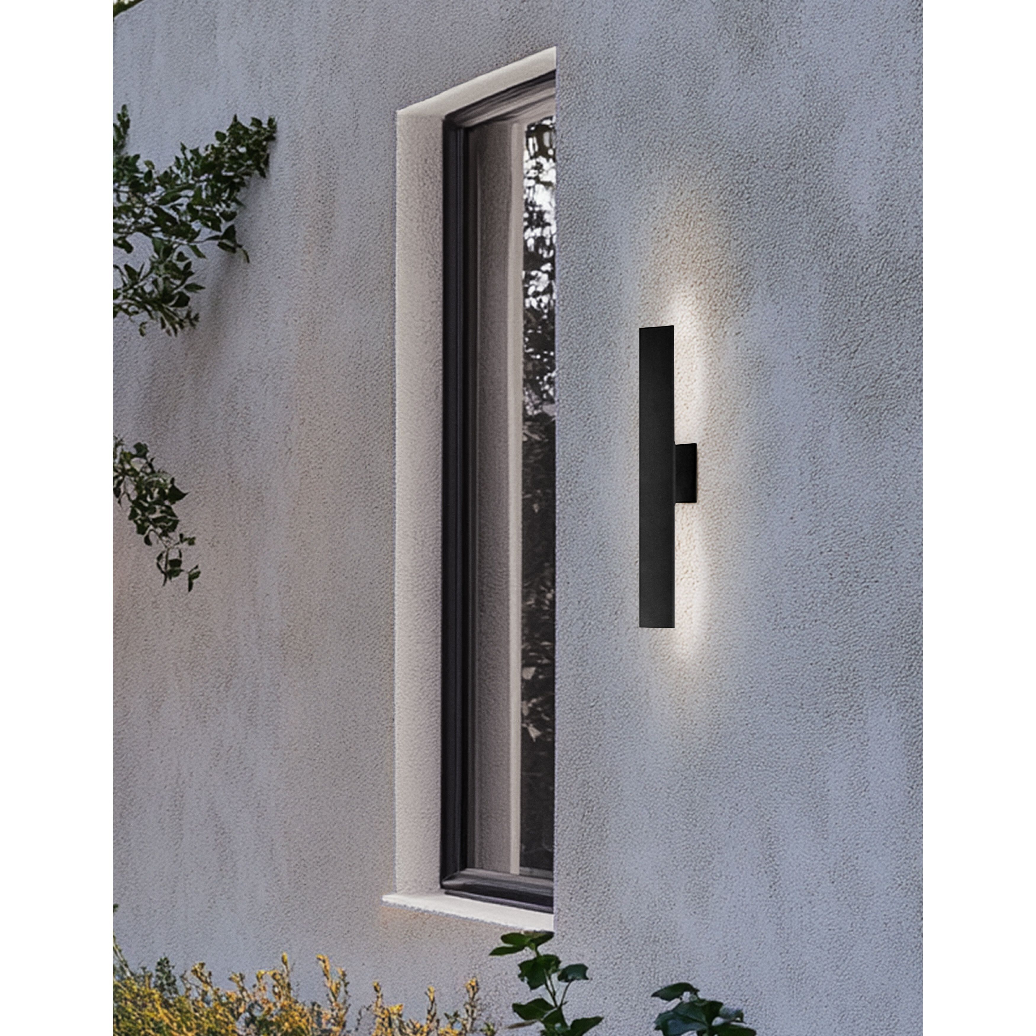 Wheatherly LED 24 inch Matte Black Outdoor Wall Sconce