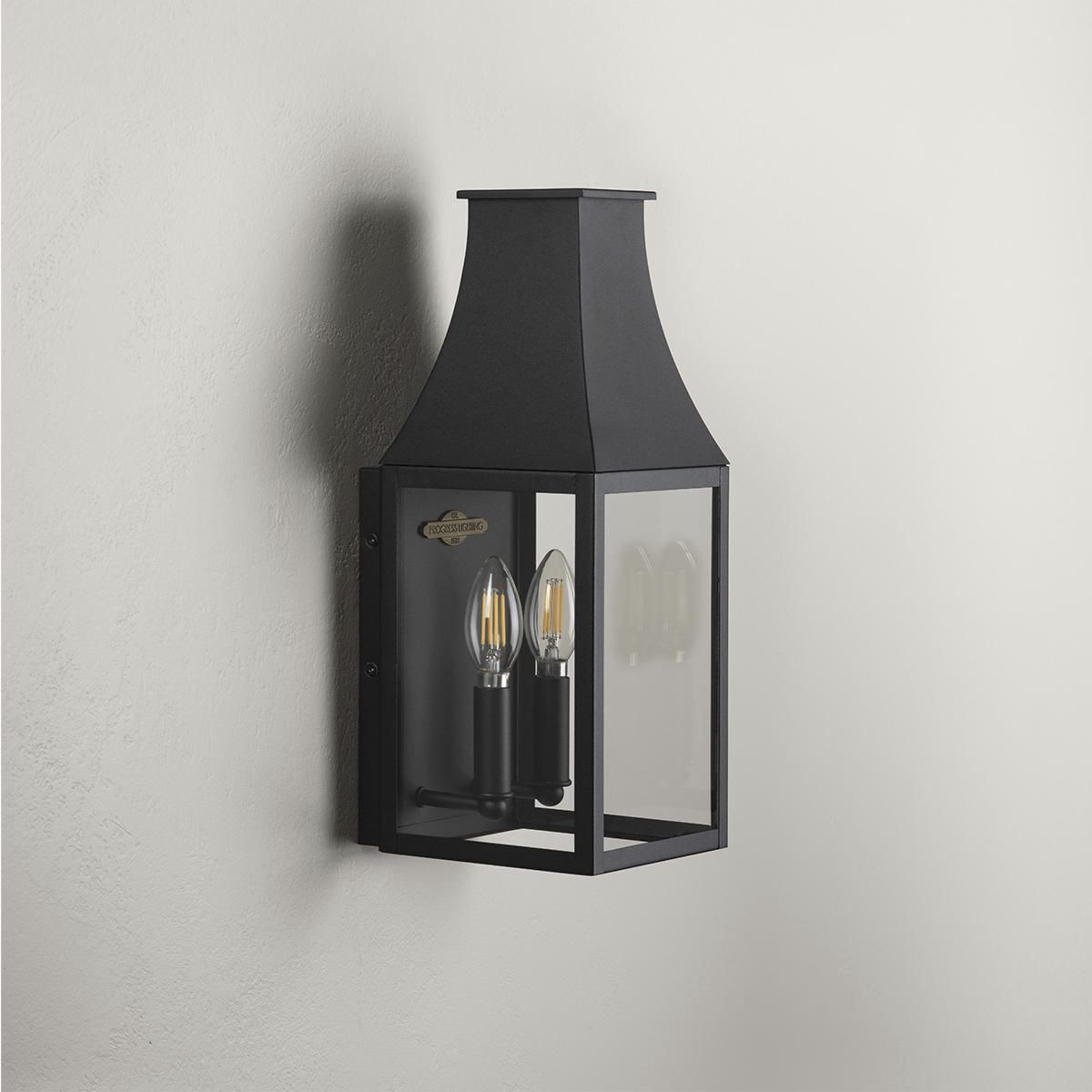 Radcliffe 2 Light 16 inch Black Outdoor Wall Lantern