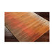 Mosaic 96 X 30 inch Burnt Orange/Wheat/Dark Brown Rugs, Wool