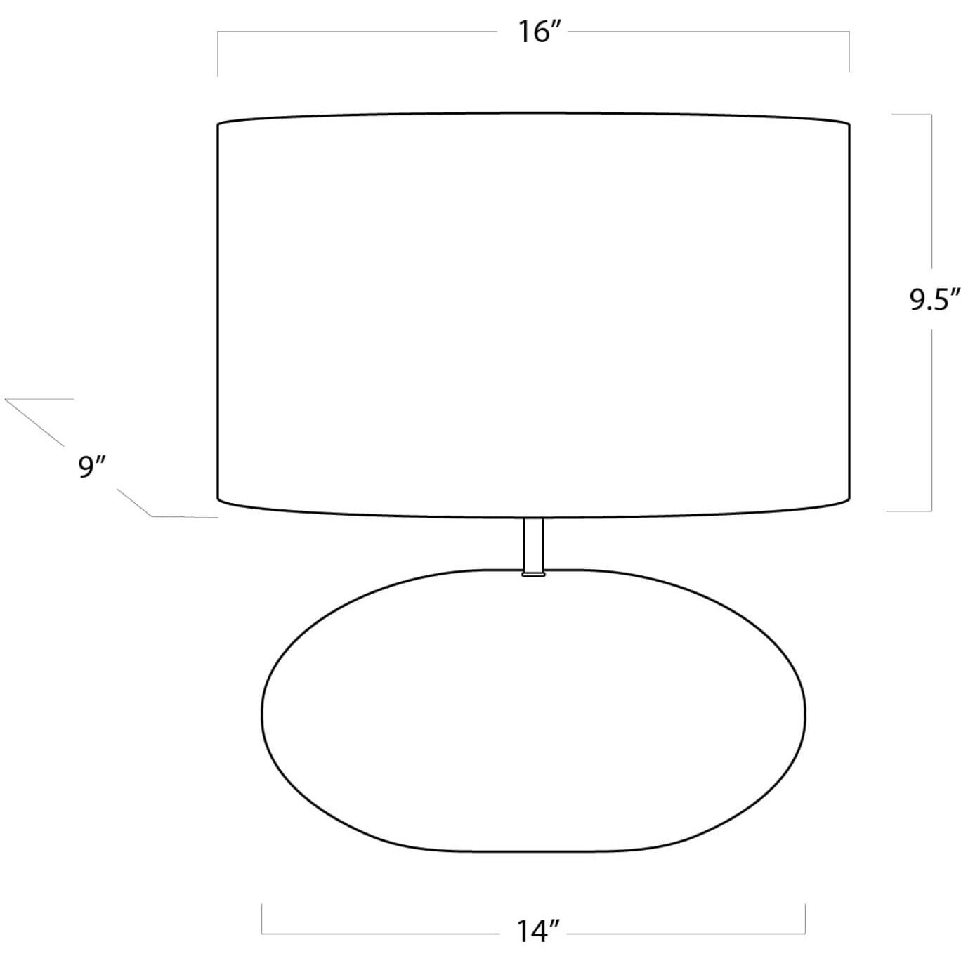 Joule 19 inch 100.00 watt Natural Brass Mini Lamp Portable Light, Table Lamp