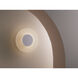 Halftone LED Matte White ADA Interior Wall Light