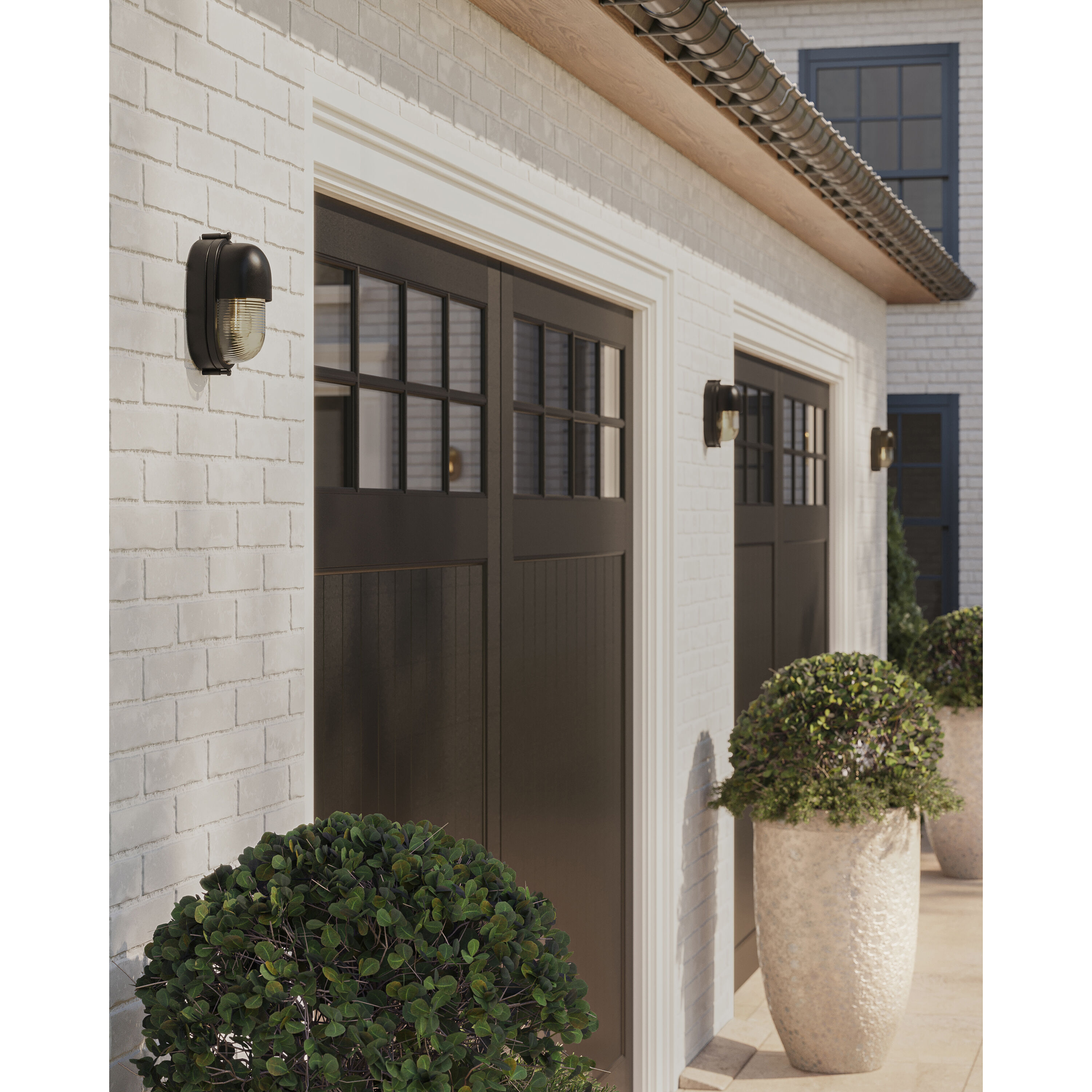 Maritime 1 Light 8.5 inch Matte Black/Clear Outdoor Wall Sconce